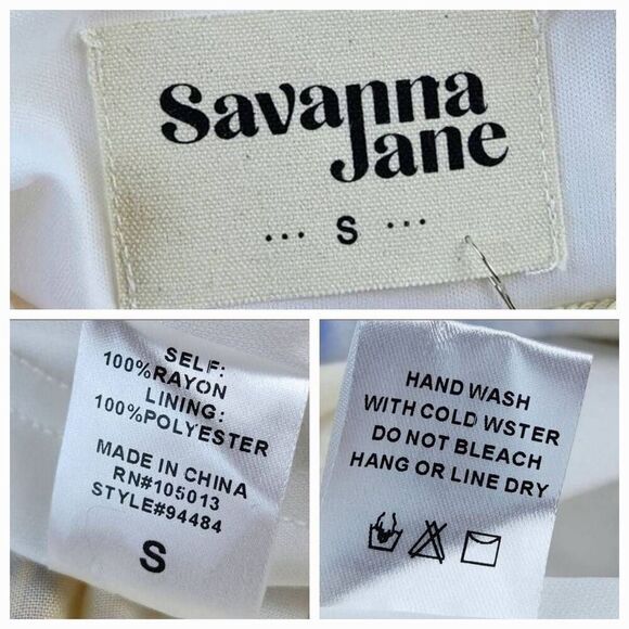 🔹️NWT Savanna Jane Tie Dye Embroidered Maxi Boho Sleeveless Dress Small - Picture 12 of 13